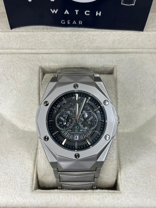 HUBLOT CHRONOGRAPH STAINLESS STEEL WITH DATE