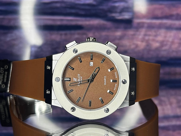 HUBLOT CLASSIC FUSION blue and brown